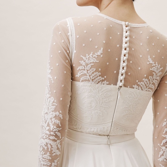 BHLDN Catherine Deane Leanna Bodysuit Size 14 - Picture 6 of 7